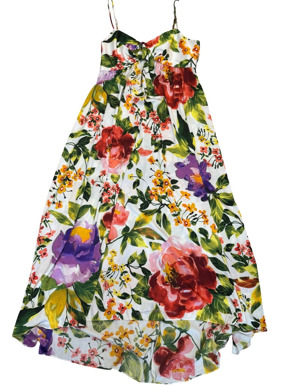 🌸🌻🌷🌺🪻THE PERFECT DRESS London Times Floral Multicolor Satin cocktail dress guest - Picture 3 of 15